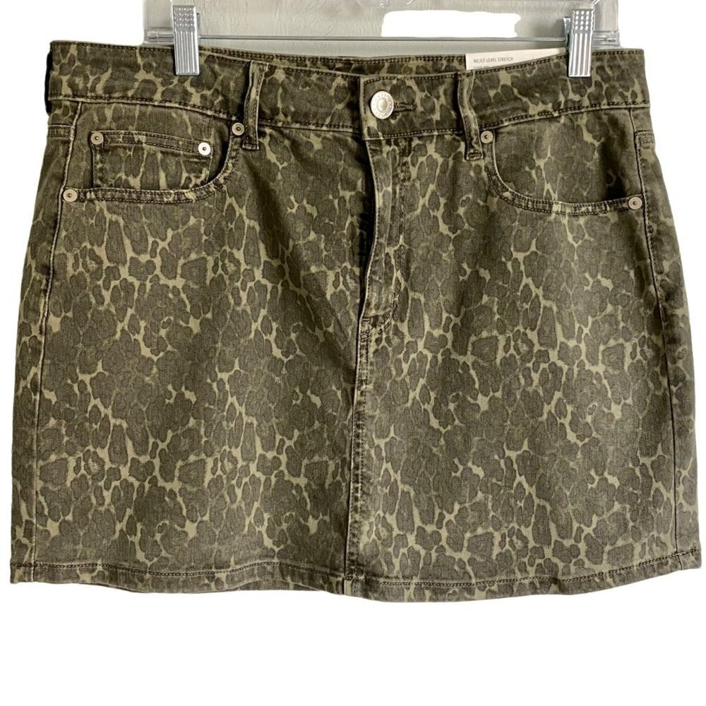American Eagle Next Level Stretch Hi Rise Mini Skirt Size 14 NEW with Tags
